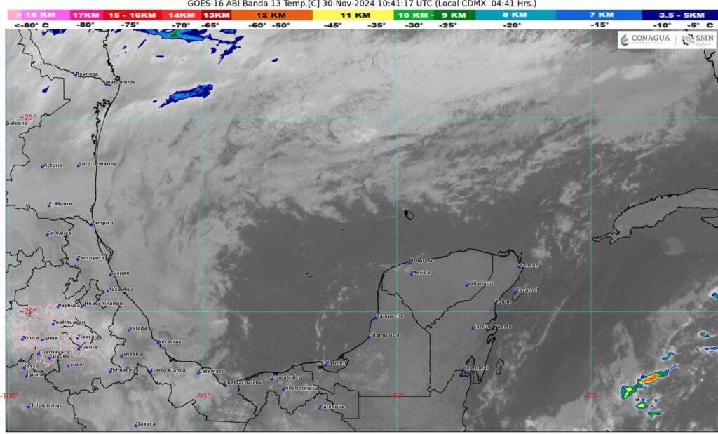 Clima para hoy en Cancún y Quintana Roo medio nublado