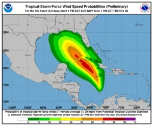 Huracan Rafael se formaria y pasaria por Quintana Roo