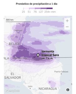 tormenta tropical Sara