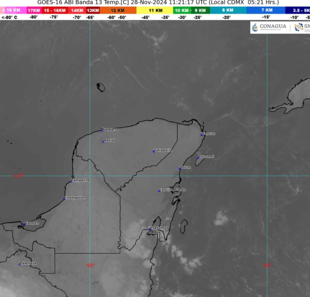 Clima hoy en Cancún y Quintana Roo: Nublado con ambiente cálido