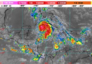 Huracán Rafael se intensifica a categoría 2 en el Caribe