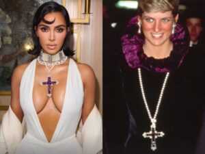 Kim Kardashian luce espectacular collar de la Princesa Diana