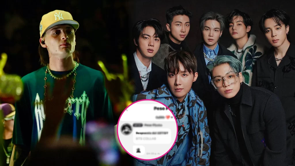 Peso Pluma quiere colaboración con BTS