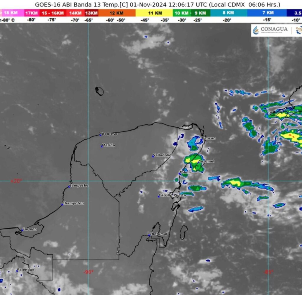 Clima hoy en Cancún y Quintana Roo: Posibles intervalos de chubascos