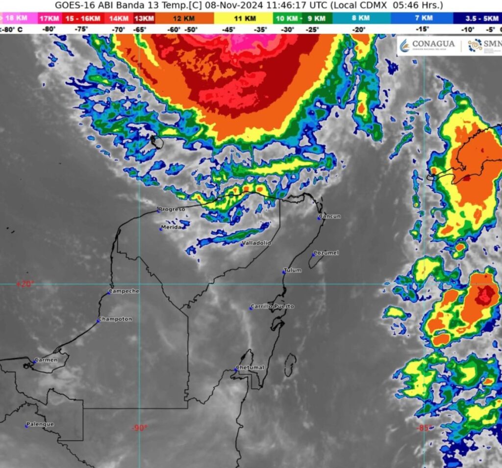 Clima hoy en Cancún y Quintana Roo: Lluvias fuertes por huracán Rafael