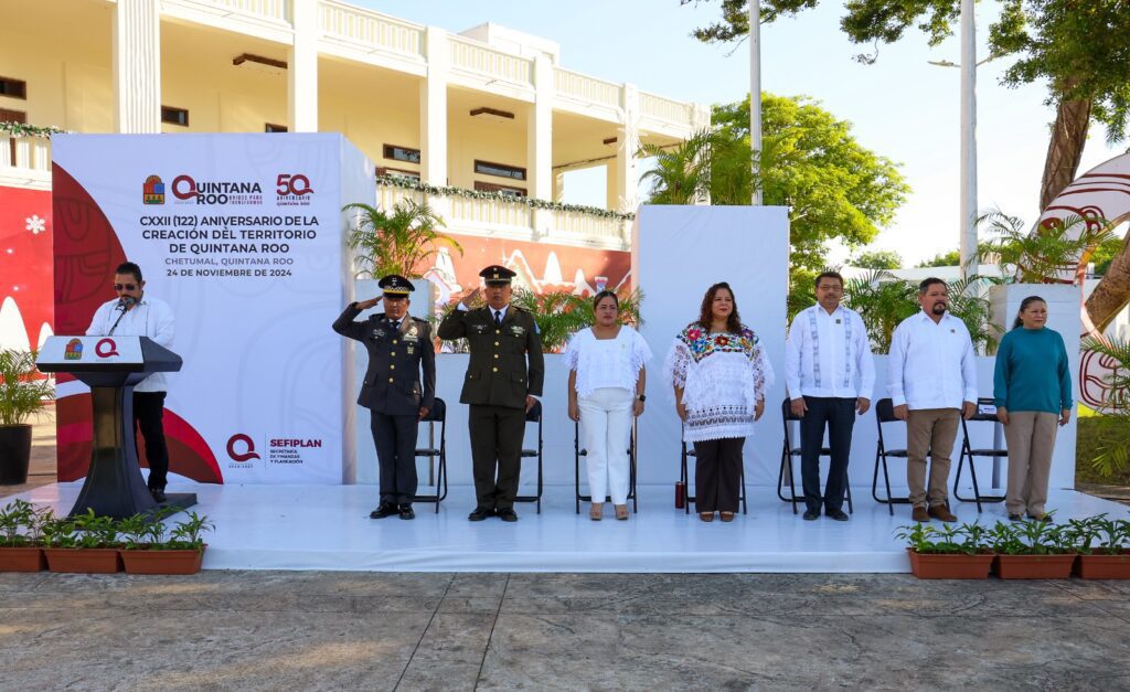 Quintana Roo celebra 122 años como territorio: democracia, igualdad y tradición