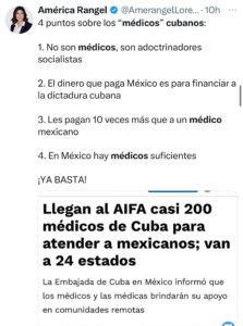 Polémica de médicos cubanos en México