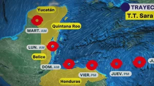 ¿Qué estados afectará la tormenta tropical “Sara”?