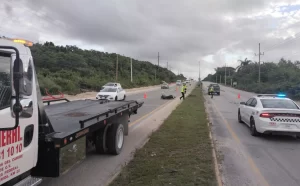 Accidente en carretera Playa del Carmen Tulum