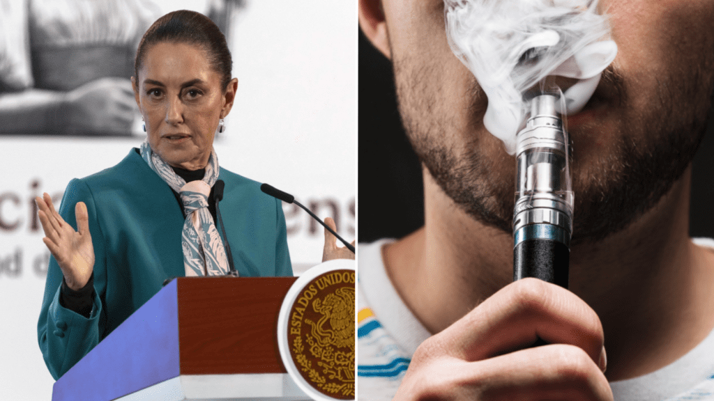 Claudia Sheinbaum contra los vapeadores en México