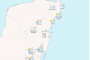 Clima para hoy en Cancun y Quintana Roo Ambiente fresco y posibles chubascos 1