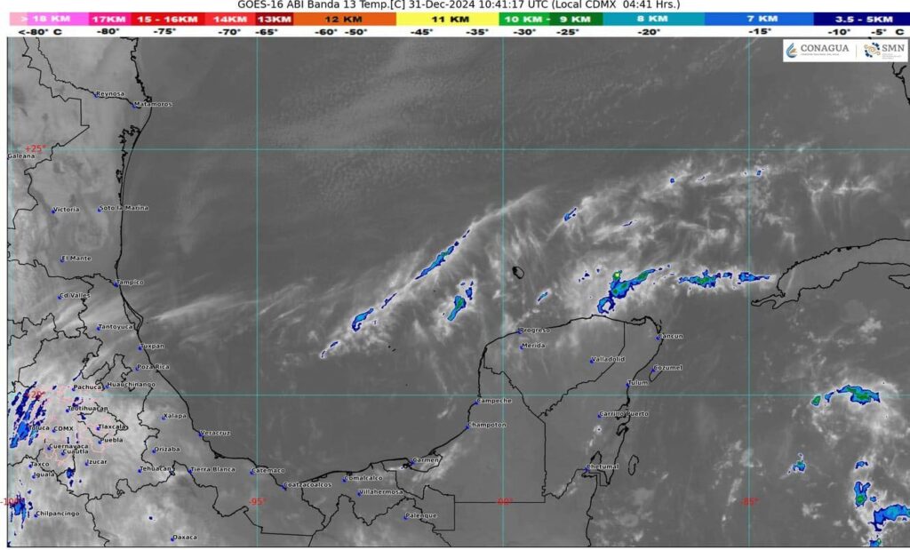 Clima para hoy en Cancún y Quintana Roo Ambiente fresco y posibles chubascos