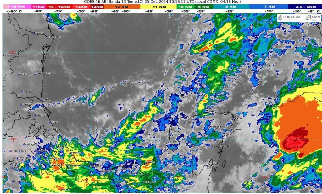 Clima para hoy en Cancún y Quintana Roo Medio nublado y posibles lluvias