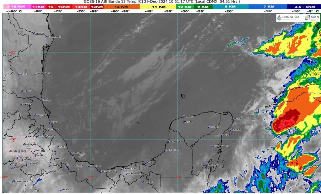 Clima para hoy en Cancún y Quintana Roo Nublado y posibles chubascos