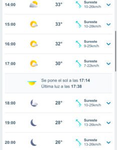 Clima hoy