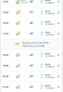 Clima hoy 