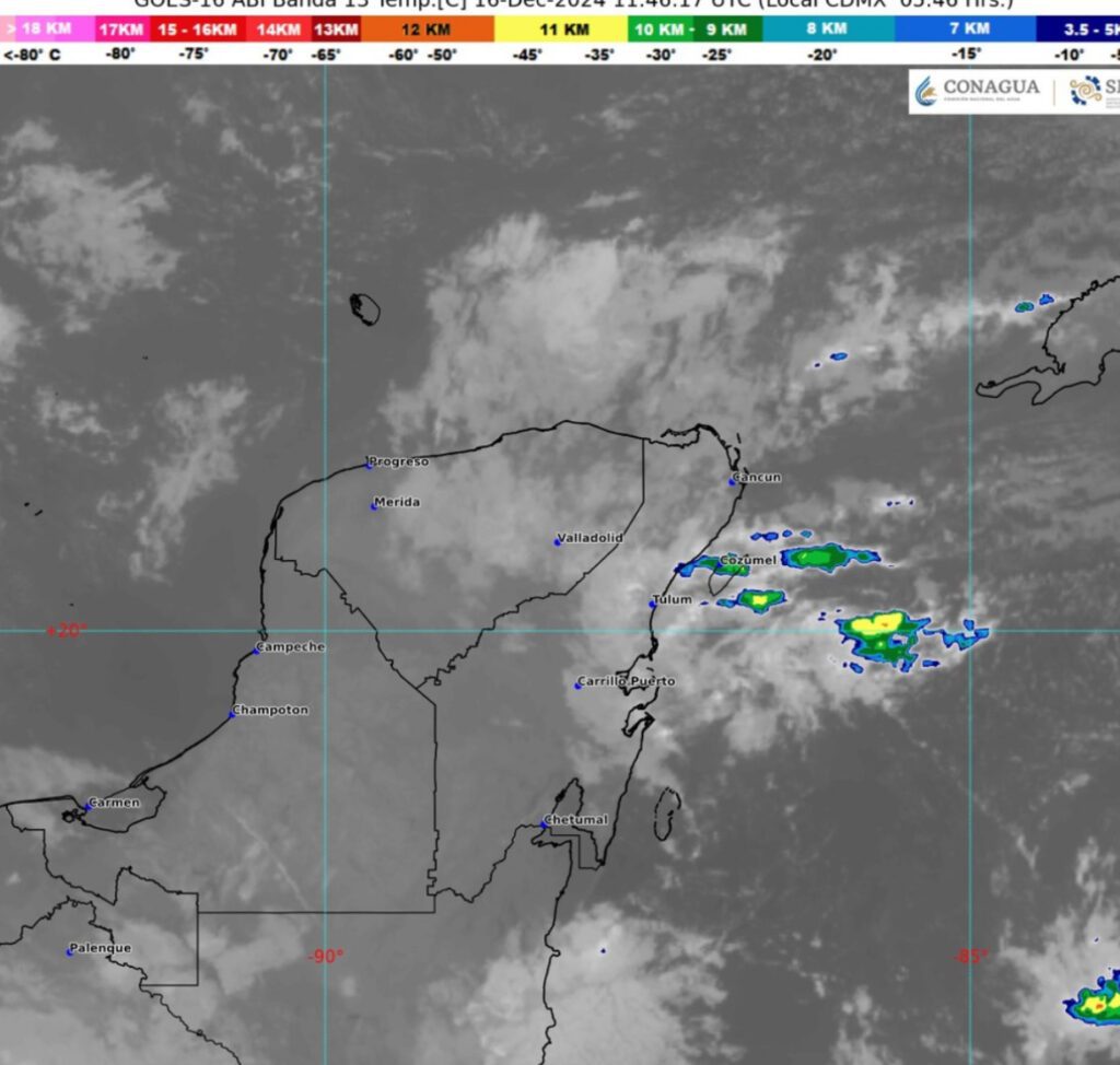 Clima hoy en Cancún y Quintana Roo: Nublado con ambiente cálido