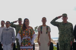 Claudia Sheinbaum y Mara Lezama celebran el 1er. aniversario del Tren Maya en Chetumal 