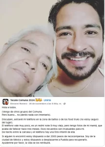 Joven suplica recuperar fotos de su mamá fallecida tras perder su celular en un concierto 