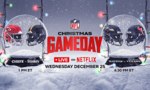 NFL debuta en transmisión de Netflix en Navidad