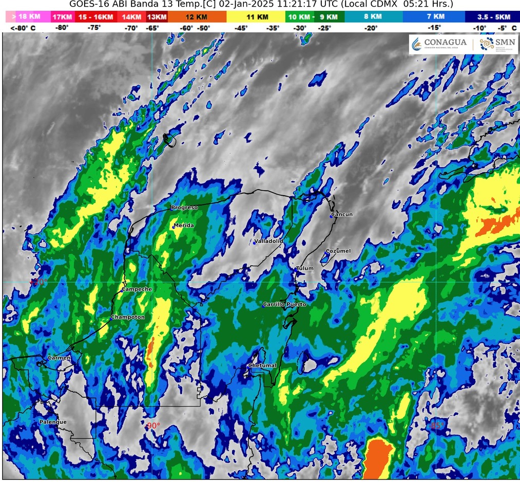 Clima para hoy en Cancún y Quintana Roo: Cielo nublado la mayor parte del día