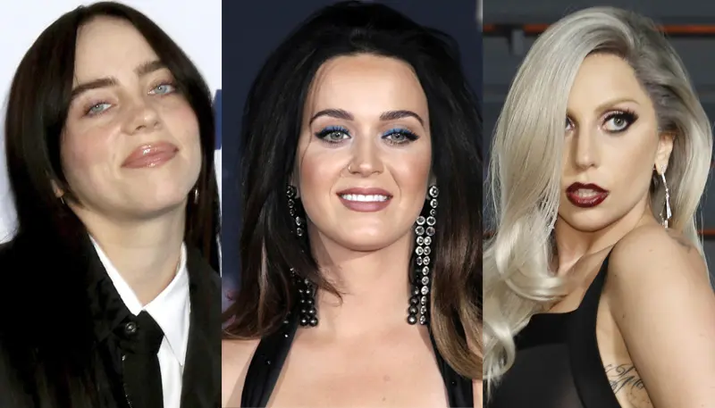 Billie Eilish Katy Perry Lady Gaga