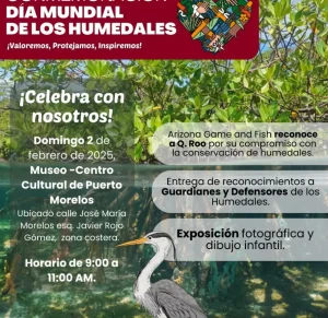 Celebra Puerto Morelos el Dia Mundial de los Humedales