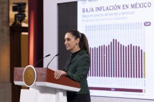 Claudia Sheinbaum defiende a Carlos Slim y niega vinculos con el crimen organizado.