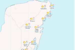 Clima para hoy en Cancun y Quintana Roo fresco y medio nublado 2