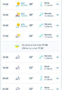 Clima hoy