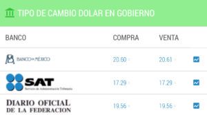 Dólar precio hoy