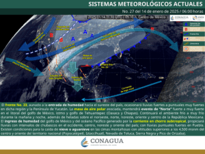 Clima en Cancún y Quintana Roo: Lluvias por Frente Frío 23