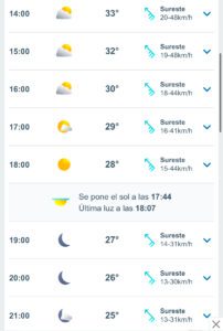 Clima hoy