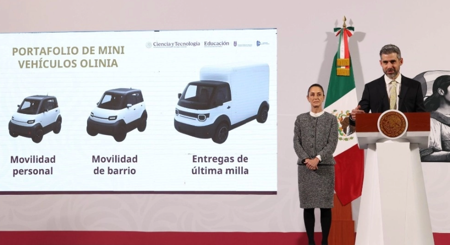 Presentan Olinia, la primera armadora mexicana de autos eléctricos