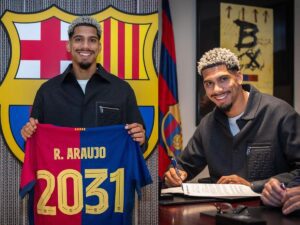 Ronald Araujo se queda en el Barcelona renueva hasta 2031