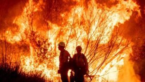 Bomberos mexicanos se unen a combatir incendios en California 