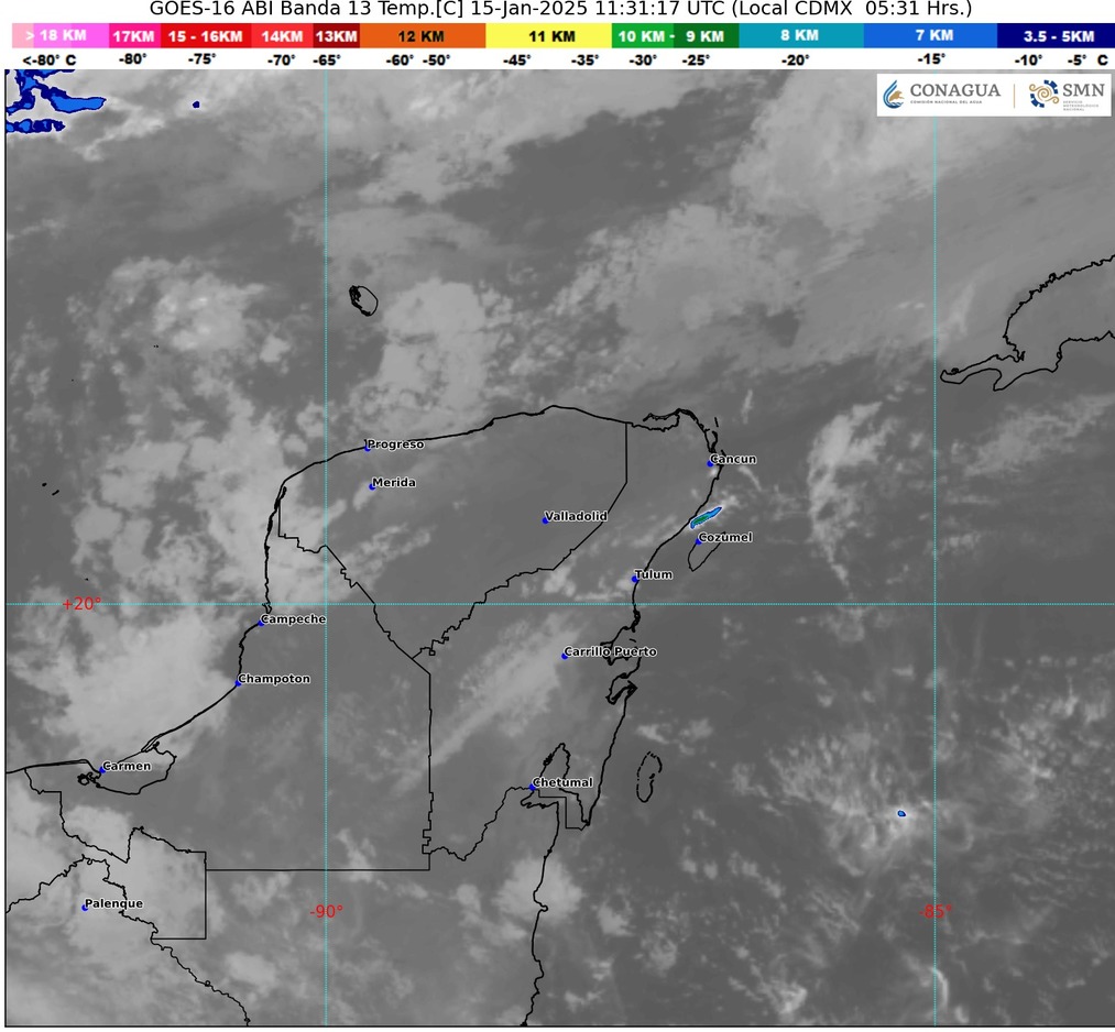 Clima hoy en Cancún y Quintana Roo: Posibles lluvias por Frente Frío 23