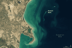 NASA detecta misteriosa isla fantasma en el mar Caspio