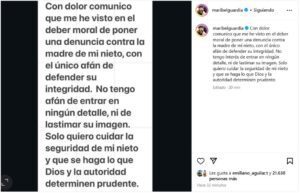 Maribel Guardia denuncia a su nuera para proteger a su nieto José Julián  