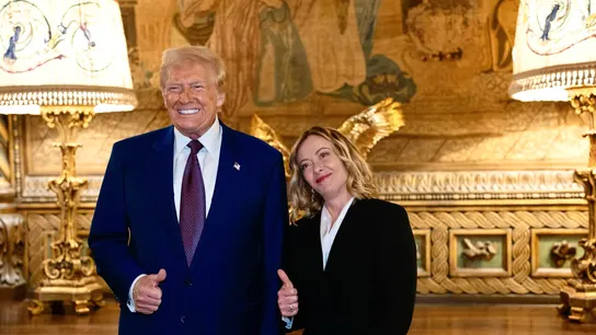 visita sorpresa primera ministra italiana donald trump 160