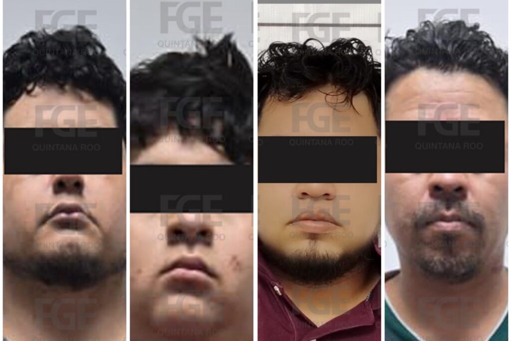 Capturan a 4 hombres por homicidio de 3 personas pertenecientes al Sindicato de Taxistas de Cancún