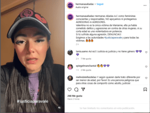 Marianne Gonzaga es acusada de pornografía infantil por grupo feminista