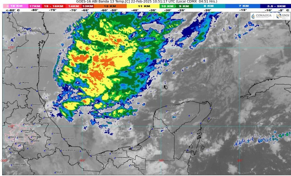 Clima para hoy en Cancún y Quintana Roo nublado y lluvioso