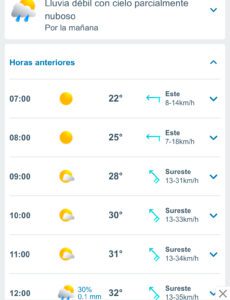 Clima hoy