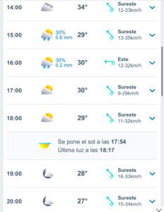 Clima hoy