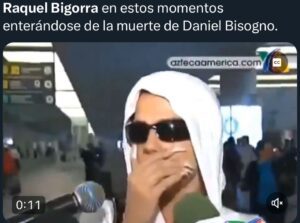 Raquel Bigorra lamenta muerte de Daniel Bisogno; en redes la critican