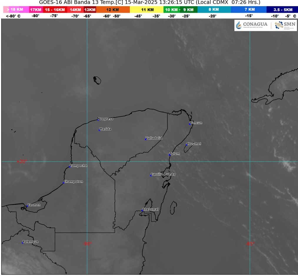 Clima hoy en Cancún y Quintana Roo: Parcialmente nublado, sin lluvia