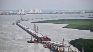 Puente Nichupté de Cancún con avance físico del 74.60%