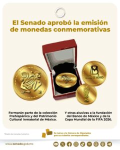 México lanzará monedas conmemorativas del Mundial 2026 