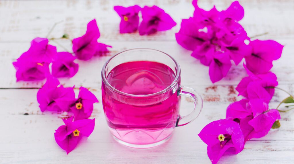 agua de bugambilia con limon